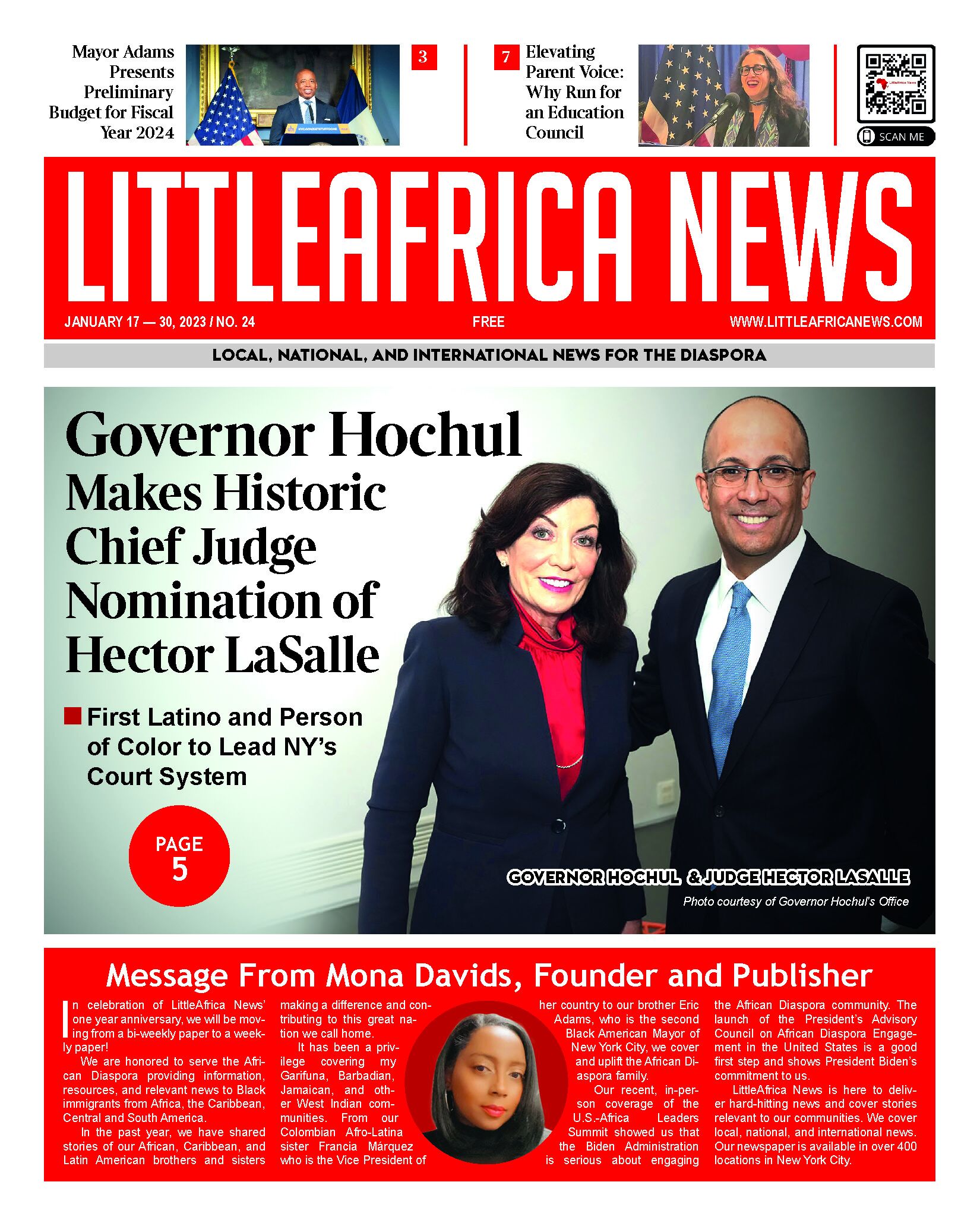 LittleAfrica News Newspaper Front Page-Jan17-30
