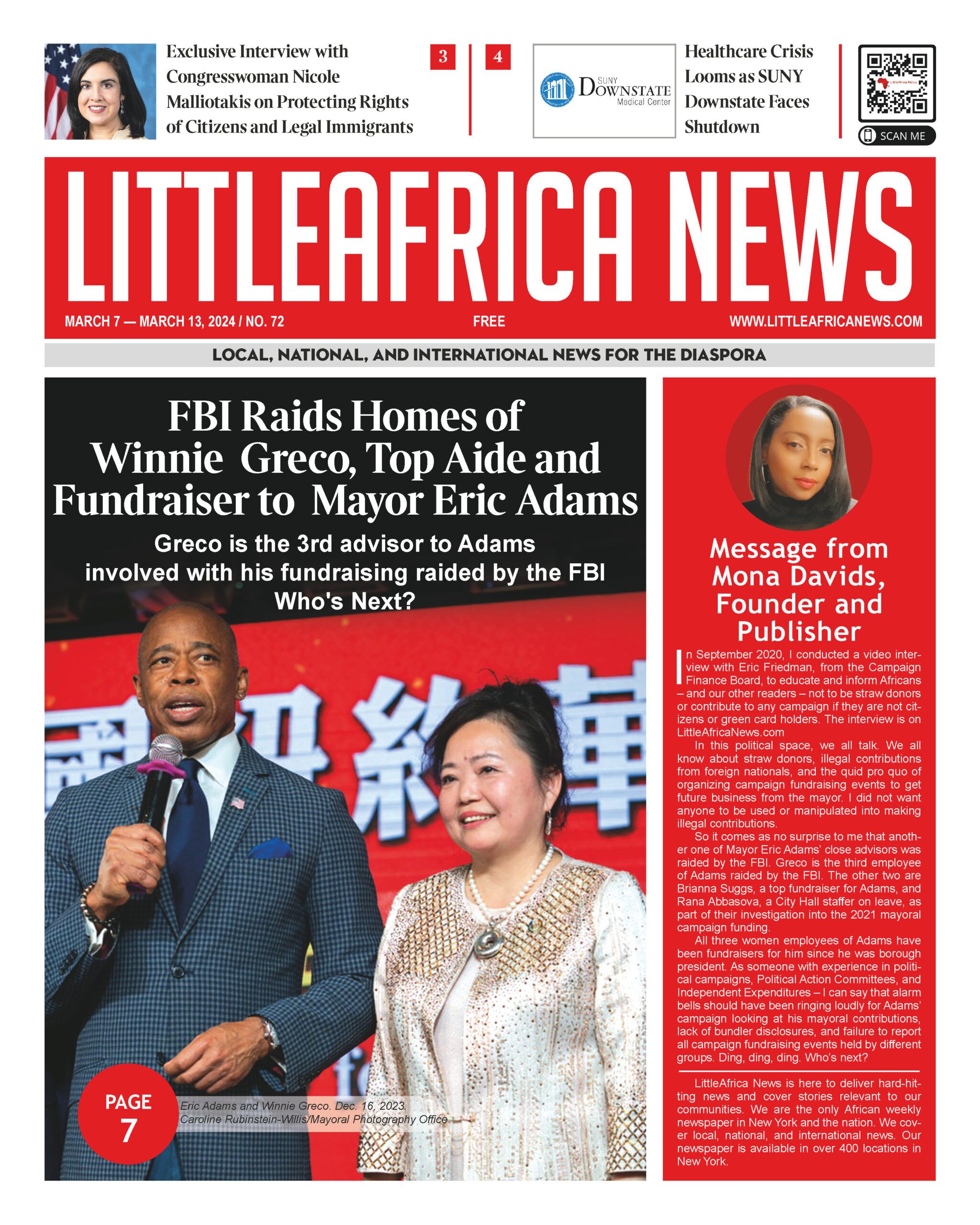 LittleAfrica News Newspaper_March7-March13_2024_FrontPage